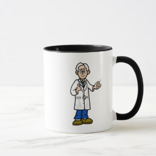 Caneca Homem-Cabelo-Cinza Mais Velho Doutor Mug