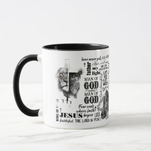 Caneca Homem de Deus Mug Cristão Religioso