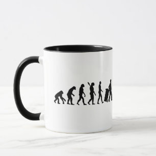 Caneca Homem de lixo da evolução