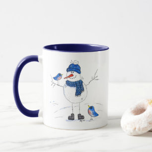 Caneca Homem de neve de pernas longas