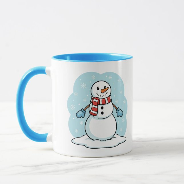 Caneca Homem de Neve Fofo (Esquerda)