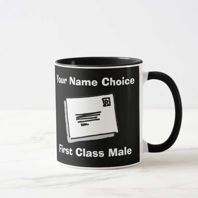 Caneca Homem de Primeira Classe com Nome Personalizado (Direita)