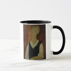 Caneca Homem novo com um Waistcoat preto, 1912 (o óleo