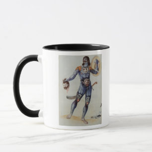 Caneca Homem Pictish que guardara uma cabeça humana