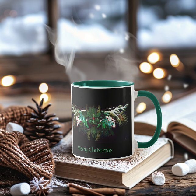 Caneca Homem Verde de inverno de Natal (Criador carregado)