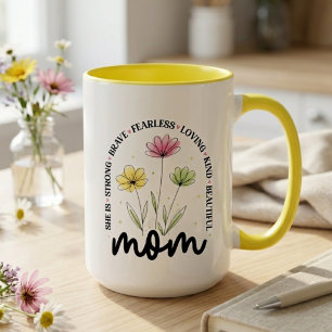 Caneca Homenagem Floral à Mãe Amorosa no Prado