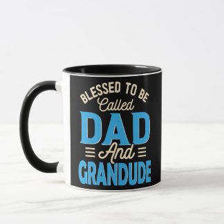 Caneca Homens Abençoados Sejam Chamados Pai E Grancara