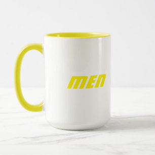 Caneca Homens Estilo Impresso Combo-Copo com Cor Amarela