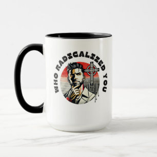 Caneca Homens que amam café e um bom buraco de coelho