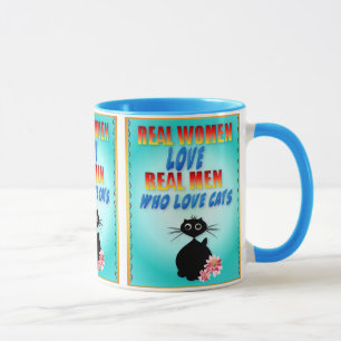 Caneca Homens reais do amor das mulheres reais que amam a