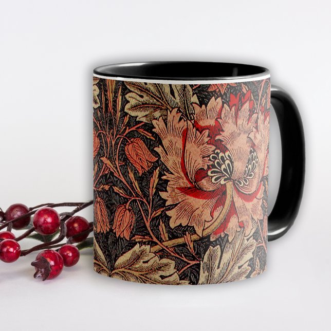 Caneca Honeysuckle William Morris Pattern (Criador carregado)