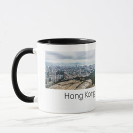 Caneca Hong Kong Lion Hill Skyline Panorama Souvenir