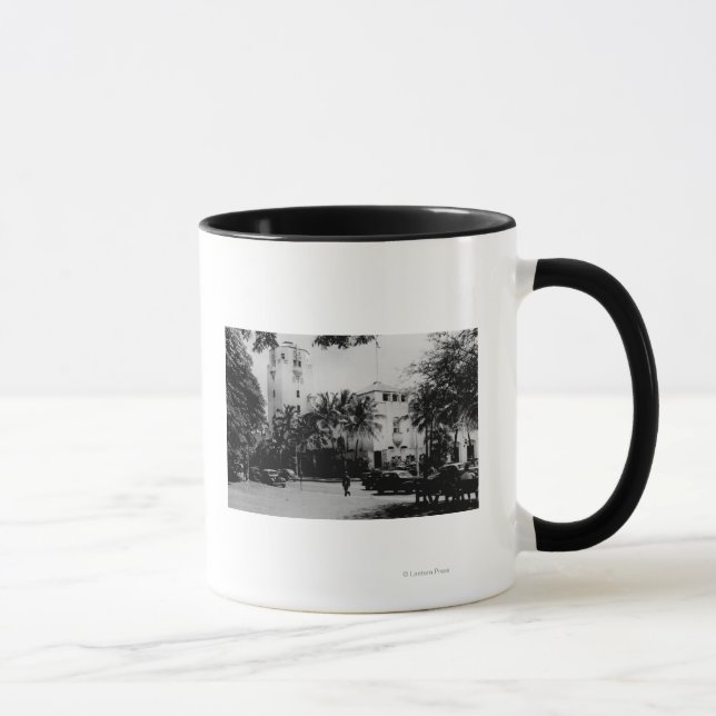 Caneca Honolulu, Havaí - Vista da Câmara Municipal (Direita)