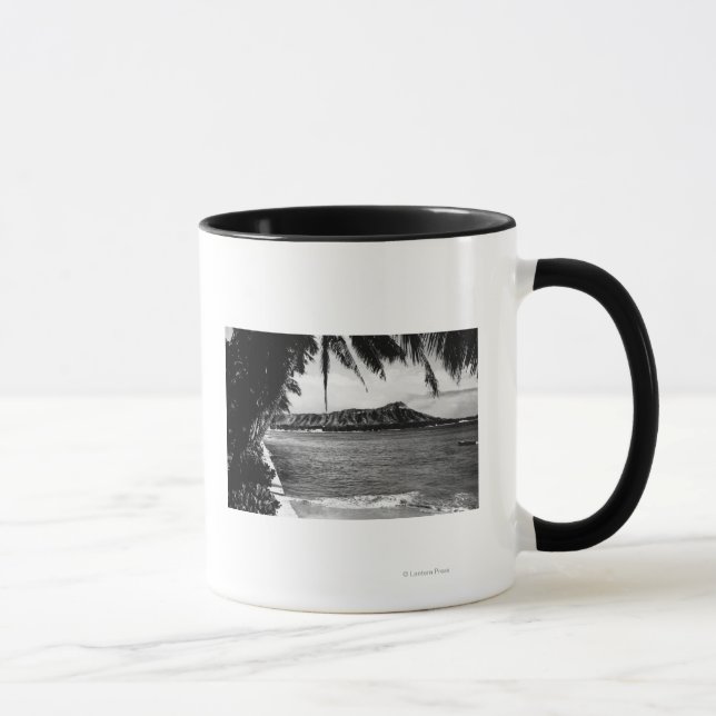 Caneca Honolulu, Havaí - Vista do Diamond Head (Direita)