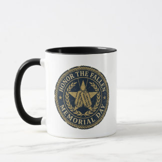Caneca Honor The Fallen Memorial Day Military Emblem