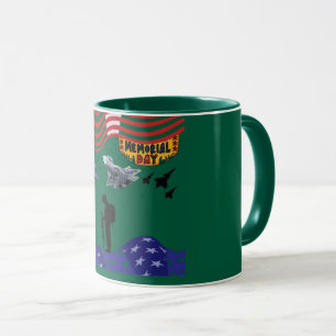 Caneca Honra no memorial day floresta verde