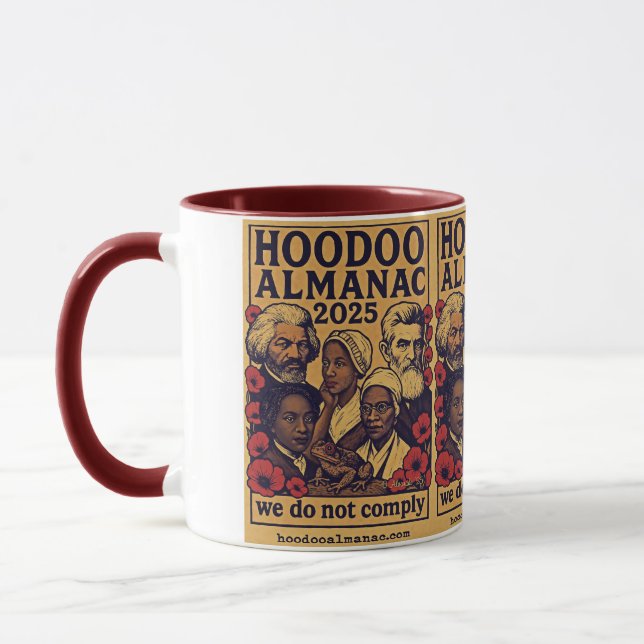 Caneca Hoodoo Almanac 2025 não cumprimos (Esquerda)