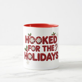 Caneca Hooked for the Holidays Crochet Christmas