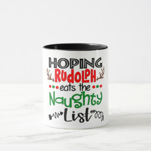 Caneca Hoping Rudolph Come A Lista Maldita