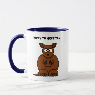 Caneca Hoppy para conhecê-lo Cartoon Engraçado