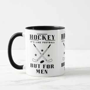 Caneca Hóquei É Como Futebol Mas Para Homens Hóquei Diver
