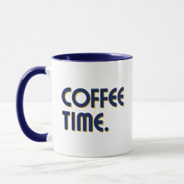 Caneca Hora do Café | Café Simples Minimalista Diário
