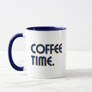Caneca Hora do Café Café Simples Minimalista Diário