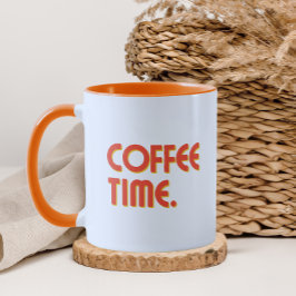 Caneca Hora do Café | Café Simples Minimalista Diário