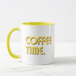 Caneca Hora do Café | Café Simples Minimalista Diário