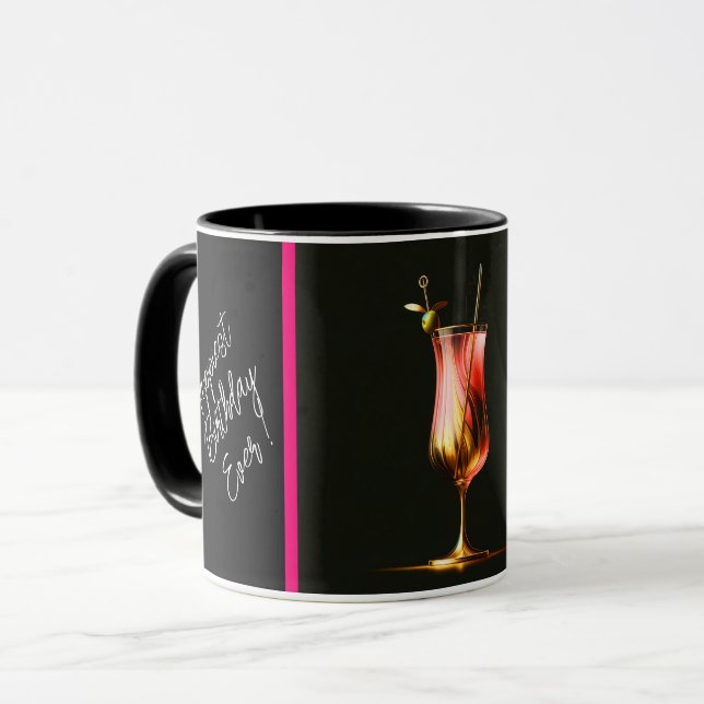 Caneca Hora do Partido Neon Moderno Personalizado (Frente Esquerda)