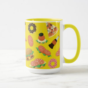 Caneca Hora do Snack Café Amarelo