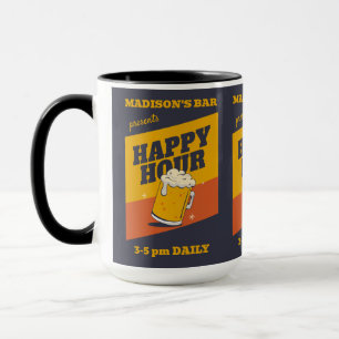 Caneca Hora Feliz do Texto Personalizado