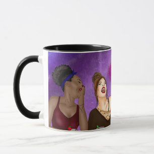 Caneca Hora feliz   Trabalho de arte de diversidade