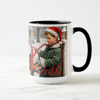 Caneca Horário de Natal - Alfabeto Personalizável