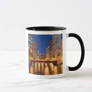 Caneca Horizonte de Chicago, Illinois, e Rio Chicago em