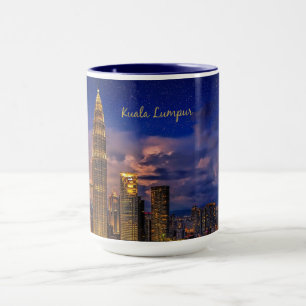 Caneca Horizonte de Kuala Lumpur à noite