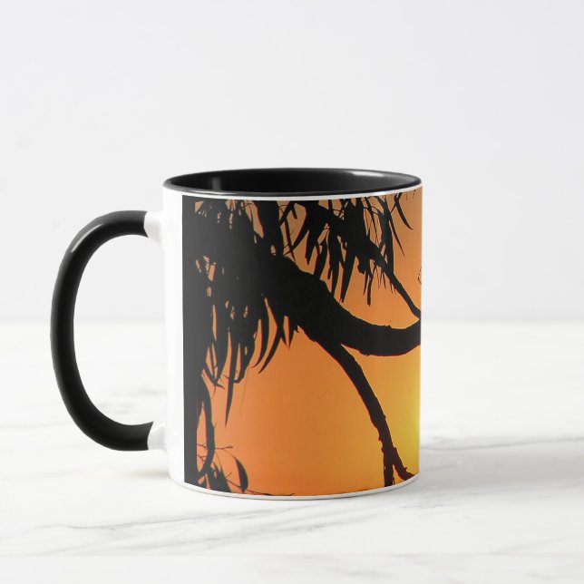 Caneca horizonte do pôr do sol Mug (Esquerda)