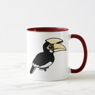 Caneca Hornbill Pied oriental