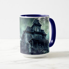 Caneca Horror Caseiro Assombrado Mug - Mansão Infestada p