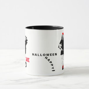 Caneca Horror engraçado feliz do Dia das Bruxas