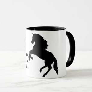 Caneca Horse Couple Mug Family Custom Colors