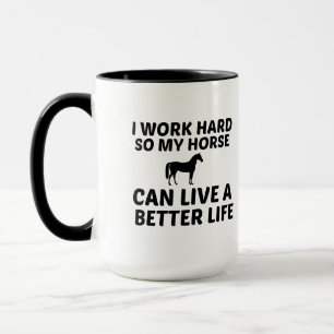 CANECA HORSE TRABALHA MELHOR VIDA
