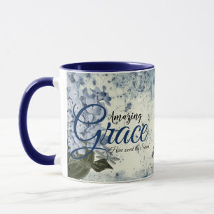 Caneca Hortênsia azul Amazing Grace  