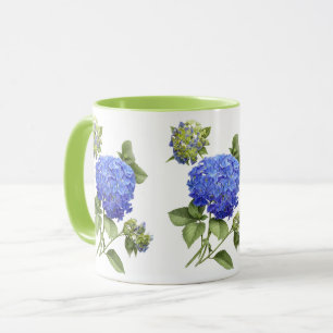 Caneca Hortênsias Azuis