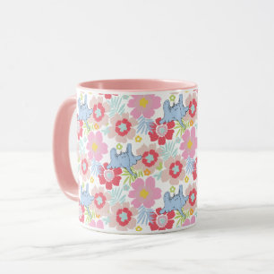 Caneca Horton Hears A Who Padrão de Flor Pastel