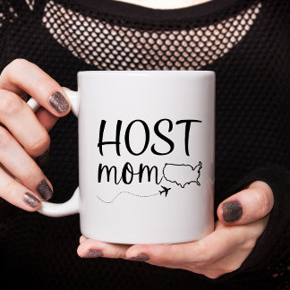 Caneca Host Personalizado Mãe Mug, Au Pair Gift, Host Mãe