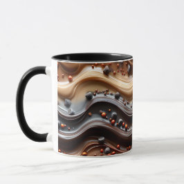 Caneca Hot Cocoa Chocoholic Funny Humor Modern Brown 