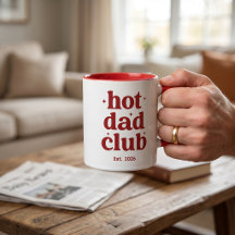 Caneca Hot Dad Club Presente Único Dia dos Pais