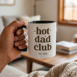 Caneca Hot Dad Club Presente Único Dia dos Pais