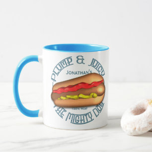 Caneca Hotdog poderoso do cão personalizado